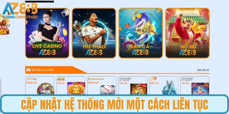 Cập nhật hệ thống mới một cách liên tục